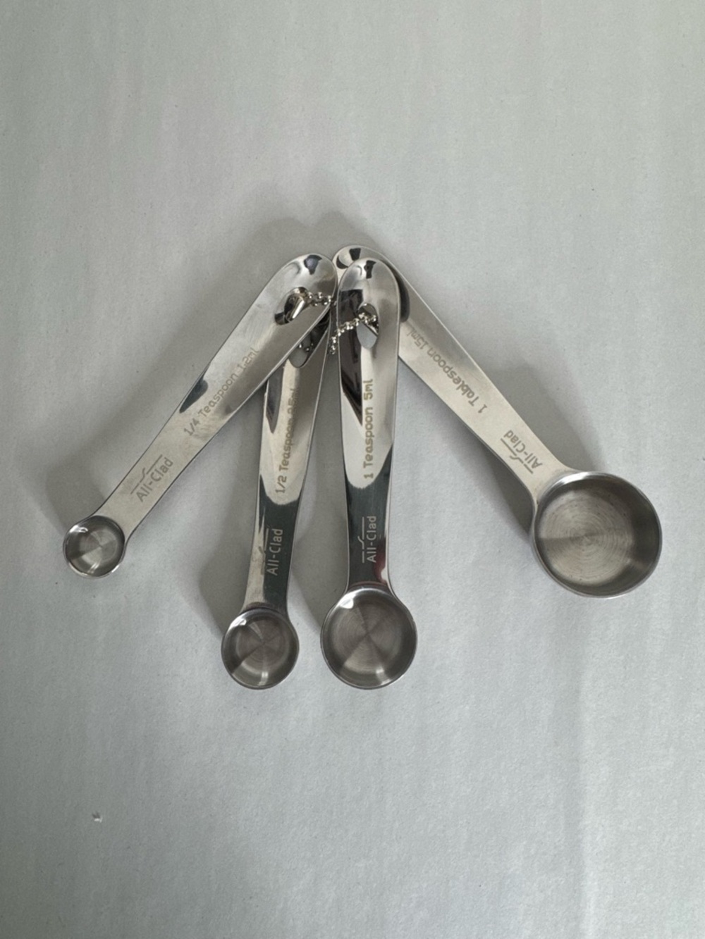 All-Clad Stainless-Steel Measuring Spoons Teaspoon Set